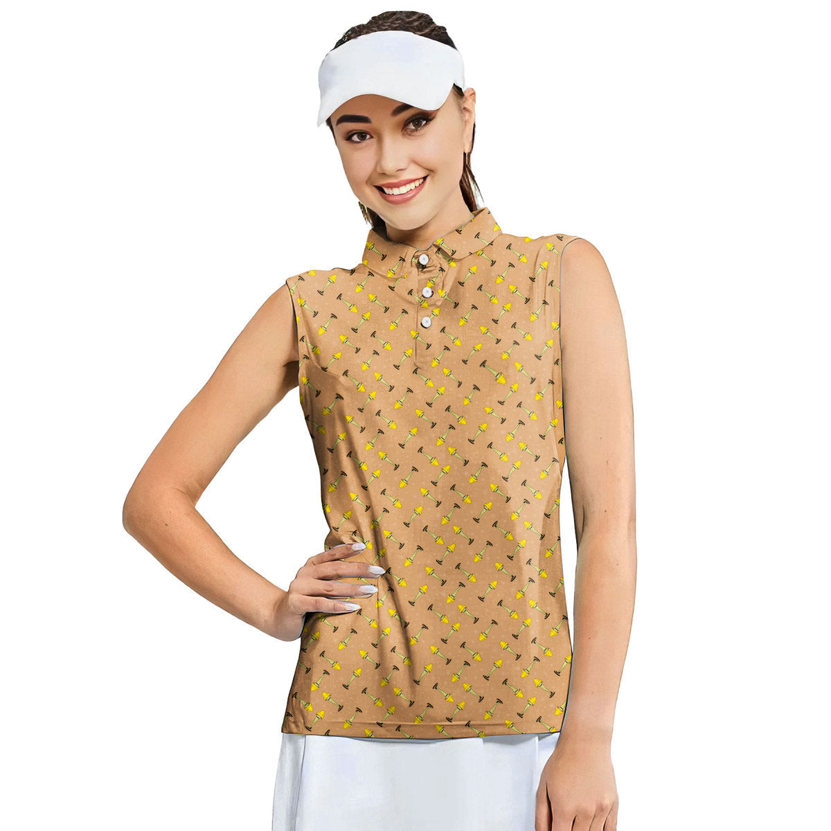 The Fragile Leg Lamp Christmas - Ladies Sleeveless Golf Polo Shirt