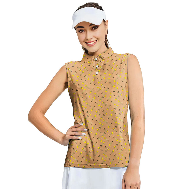 The Fragile Leg Lamp Christmas - Ladies Sleeveless Golf Polo Shirt