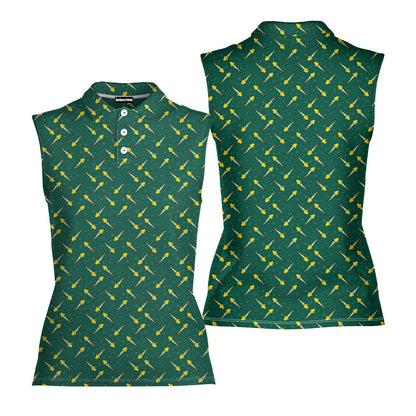 The Fragile Leg Lamp Christmas - Ladies Sleeveless Golf Polo Shirt