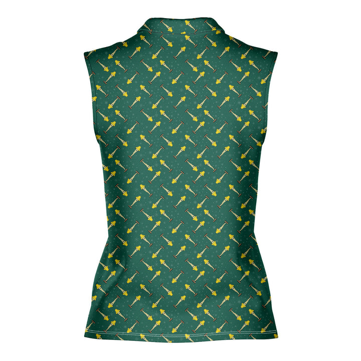 The Fragile Leg Lamp Christmas - Ladies Sleeveless Golf Polo Shirt