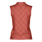 The Fragile Leg Lamp A Christmas Story Family-Women Sleeveless Polo Shirt-Gerbera Prints