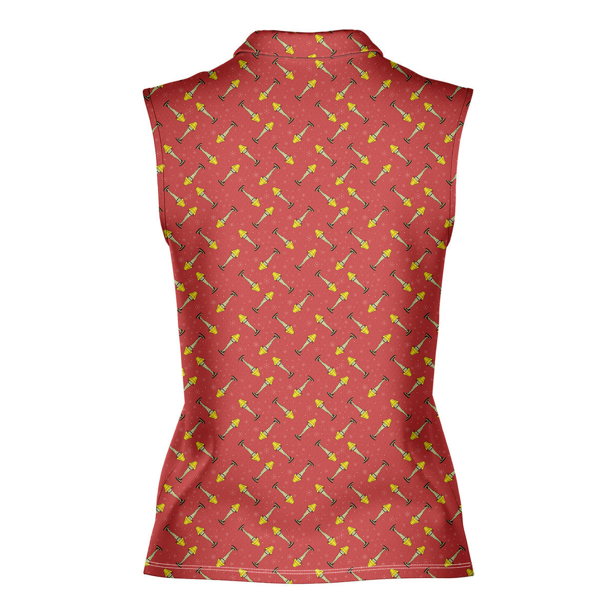The Fragile Leg Lamp A Christmas Story Family-Women Sleeveless Polo Shirt-Gerbera Prints