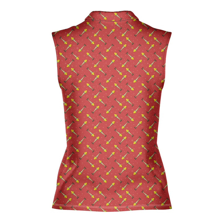 The Fragile Leg Lamp Christmas - Ladies Sleeveless Golf Polo Shirt