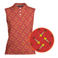 The Fragile Leg Lamp A Christmas Story Family-Women Sleeveless Polo Shirt-Gerbera Prints