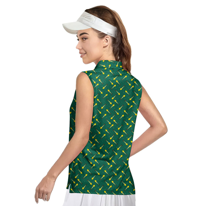 The Fragile Leg Lamp Christmas - Ladies Sleeveless Golf Polo Shirt