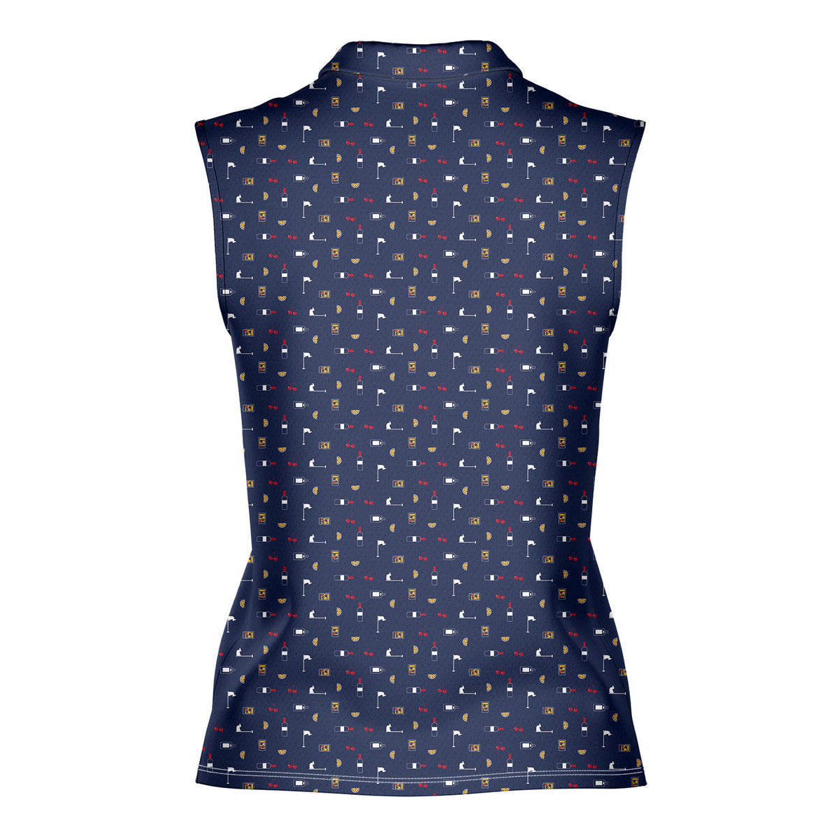 Beer Flag-Women Sleeveless Polo Shirt-Gerbera Prints
