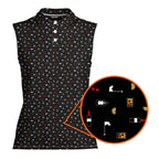Beer Flag-Women Sleeveless Polo Shirt-Gerbera Prints
