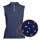 Beer Flag-Women Sleeveless Polo Shirt-Gerbera Prints
