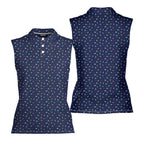 Beer Flag-Women Sleeveless Polo Shirt-Gerbera Prints
