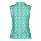 Breakfast Balls-Women Sleeveless Polo Shirt-Gerbera Prints