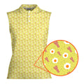 Breakfast Balls-Women Sleeveless Polo Shirt-Gerbera Prints