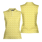Breakfast Balls-Women Sleeveless Polo Shirt-Gerbera Prints