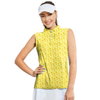 Breakfast Balls-Women Sleeveless Polo Shirt-Gerbera Prints