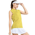 Breakfast Balls-Women Sleeveless Polo Shirt-Gerbera Prints