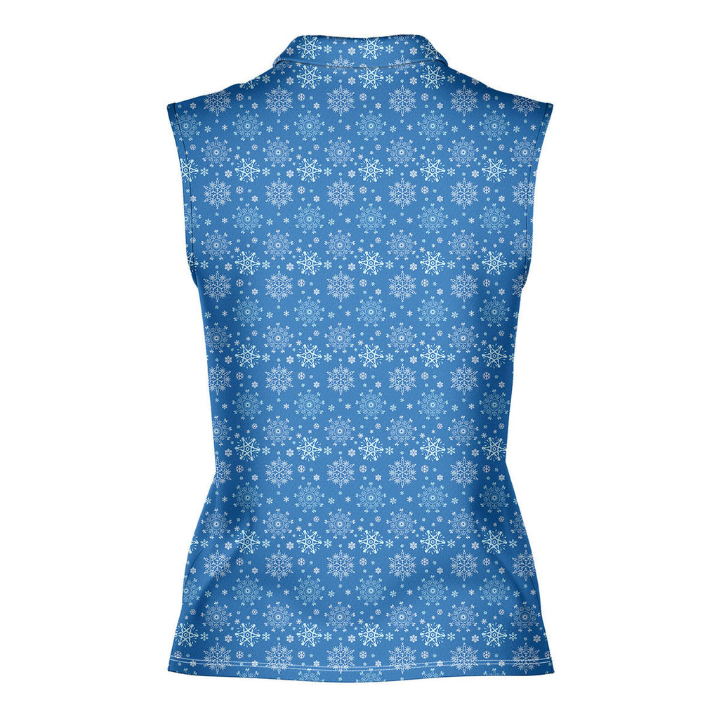 The Melt In Your Mouth-Women Sleeveless Polo Shirt-Gerbera Prints