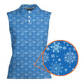 The Melt In Your Mouth-Women Sleeveless Polo Shirt-Gerbera Prints