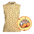 Buns-Women Sleeveless Polo Shirt-Gerbera Prints