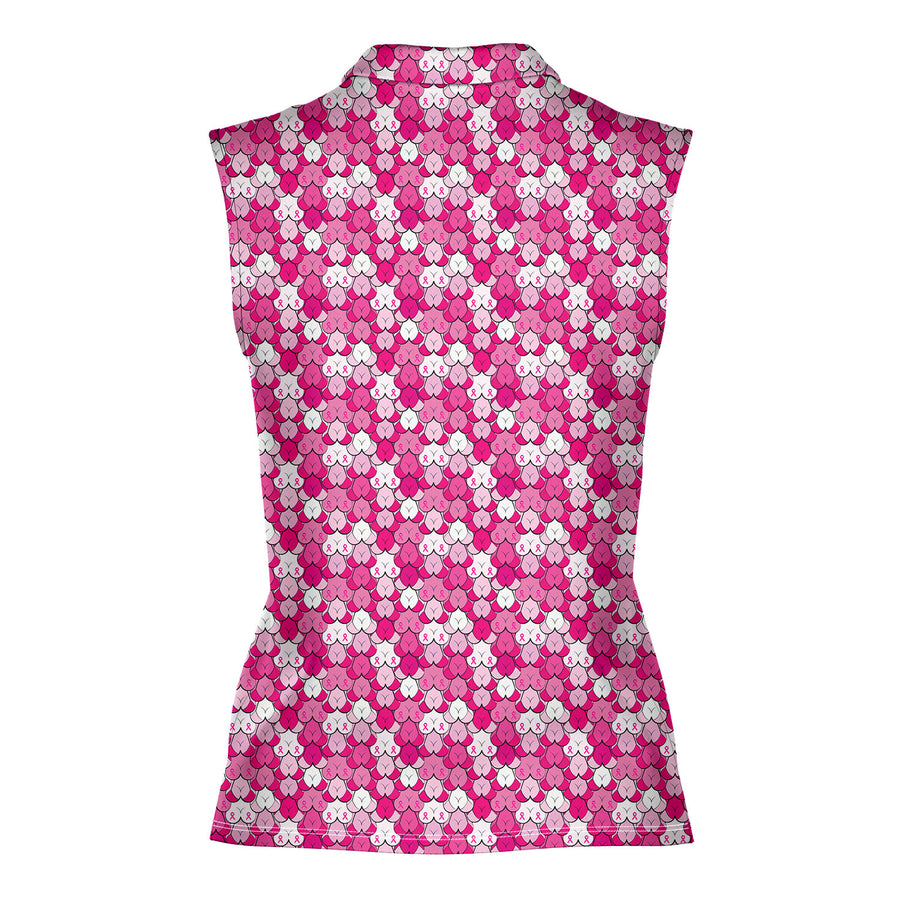 Back preview of Pink Ribbon with your team and number
