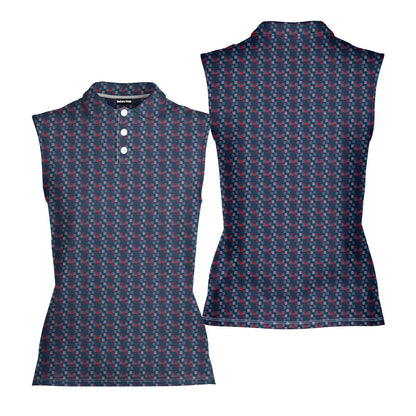Word Art - Ladies Sleeveless Golf Polo Shirt