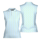 Banana Deep in Jar-Women Sleeveless Polo Shirt-Gerbera Prints