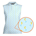 Banana Deep in Jar-Women Sleeveless Polo Shirt-Gerbera Prints