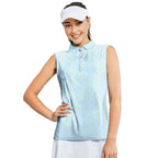 Banana Deep in Jar-Women Sleeveless Polo Shirt-Gerbera Prints