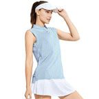 Banana Deep in Jar-Women Sleeveless Polo Shirt-Gerbera Prints