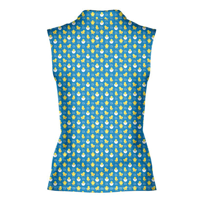 Chicks Dig Me Easter Eggs - Ladies Sleeveless Golf Polo Shirt