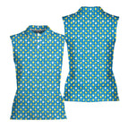 Chicks Dig Me Easter Eggs-Women Sleeveless Polo Shirt-Gerbera Prints