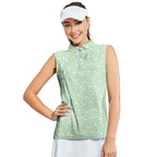 Chicks Dig Me Easter Eggs-Women Sleeveless Polo Shirt-Gerbera Prints