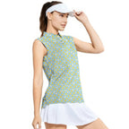 Chicks Dig Me Easter Eggs-Women Sleeveless Polo Shirt-Gerbera Prints