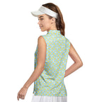Chicks Dig Me Easter Eggs-Women Sleeveless Polo Shirt-Gerbera Prints