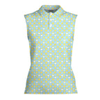 Chicks Dig Me Easter Eggs-Women Sleeveless Polo Shirt-Gerbera Prints