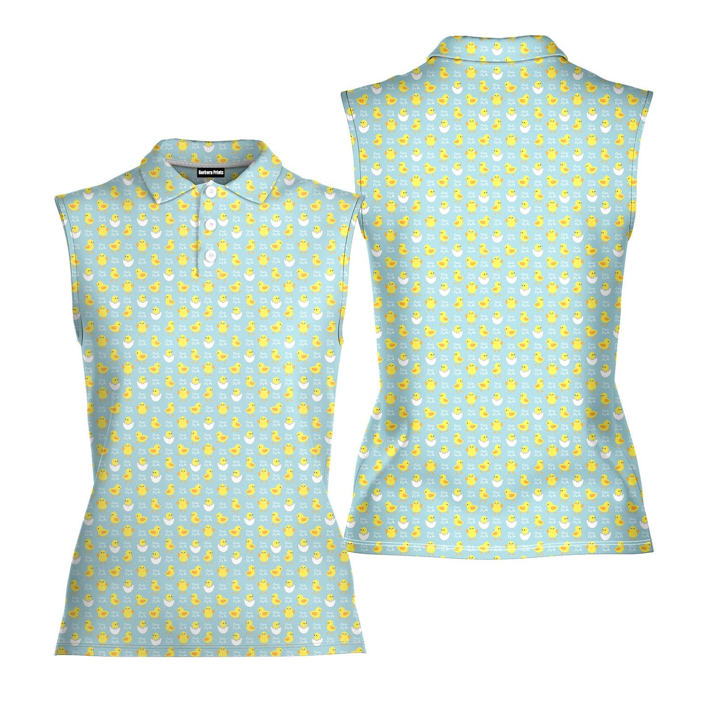 Chicks Dig Me Easter Eggs - Ladies Sleeveless Golf Polo Shirt