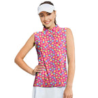 Skittles Candy-Women Sleeveless Polo Shirt-Gerbera Prints