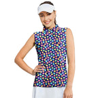 Skittles Candy-Women Sleeveless Polo Shirt-Gerbera Prints