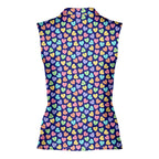 Skittles Candy-Women Sleeveless Polo Shirt-Gerbera Prints