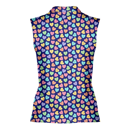 Skittles Candy - Ladies Sleeveless Golf Polo Shirt