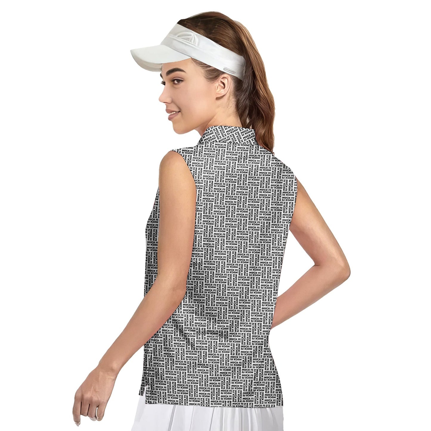 Muck Fe - Ladies Sleeveless Golf Polo Shirt