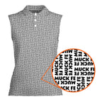 Muck Fe-Women Sleeveless Polo Shirt-Gerbera Prints