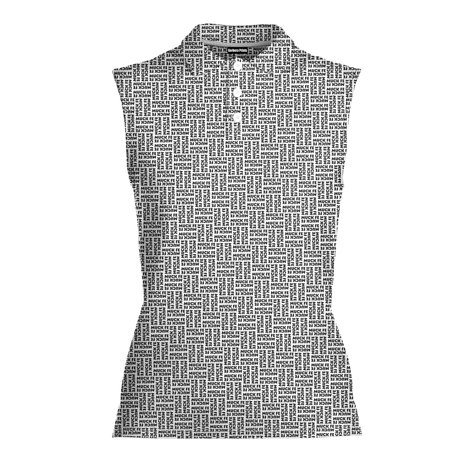 Muck Fe-Women Sleeveless Polo Shirt-Gerbera Prints
