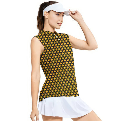 Stuff Me Daddy - Ladies Sleeveless Golf Polo Shirt