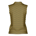 Stuff Me Daddy-Women Sleeveless Polo Shirt-Gerbera Prints