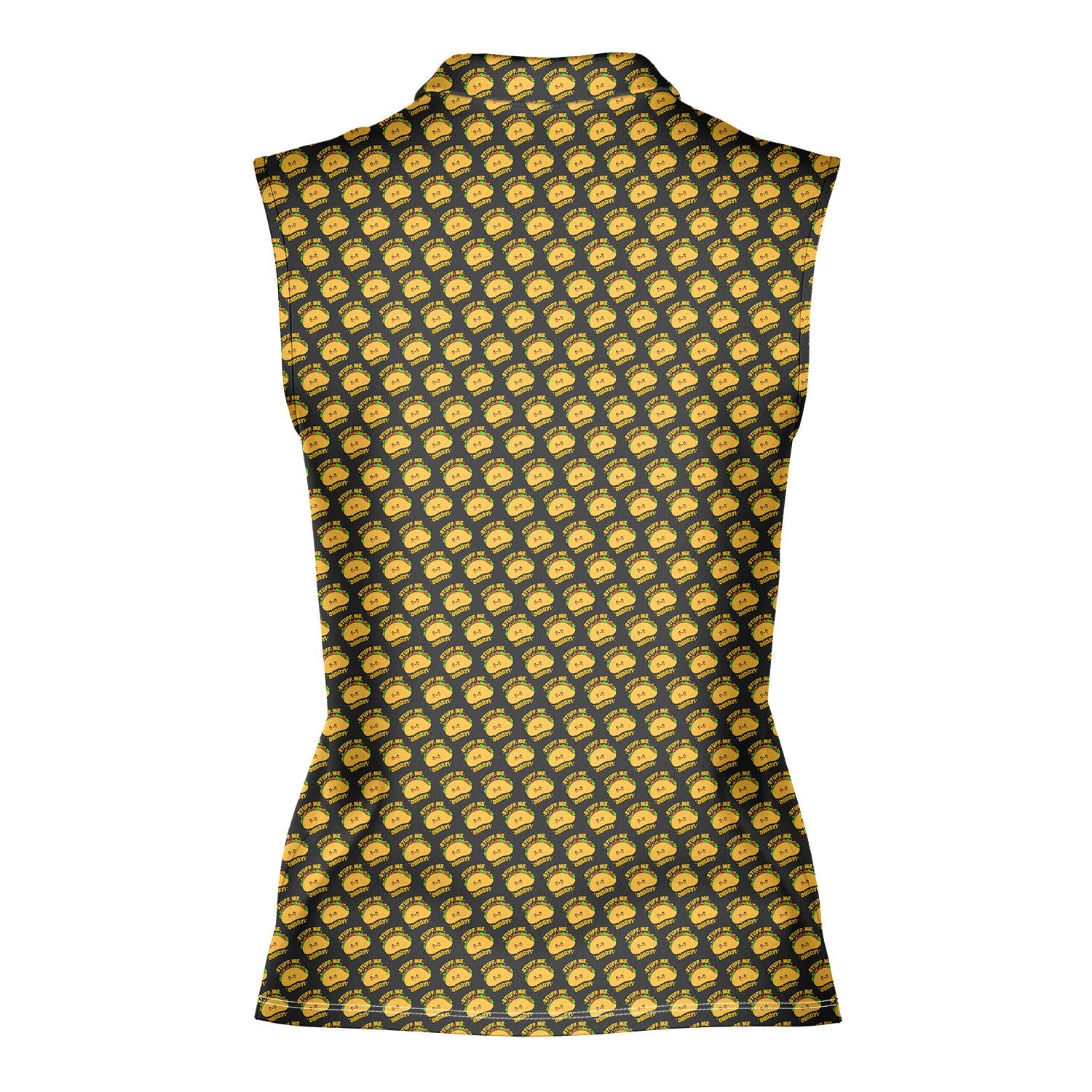 Stuff Me Daddy-Women Sleeveless Polo Shirt-Gerbera Prints
