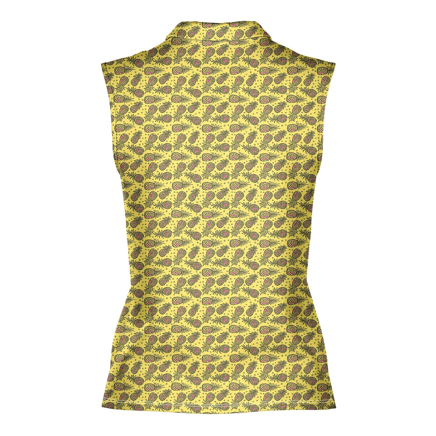 Pineapple Slut-Women Sleeveless Polo Shirt-Gerbera Prints