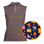 Wet Dream-Women Sleeveless Polo Shirt-Gerbera Prints