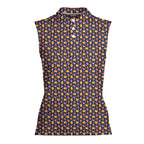 Wet Dream-Women Sleeveless Polo Shirt-Gerbera Prints