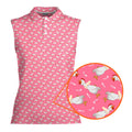 Choking The Chicken-Women Sleeveless Polo Shirt-Gerbera Prints
