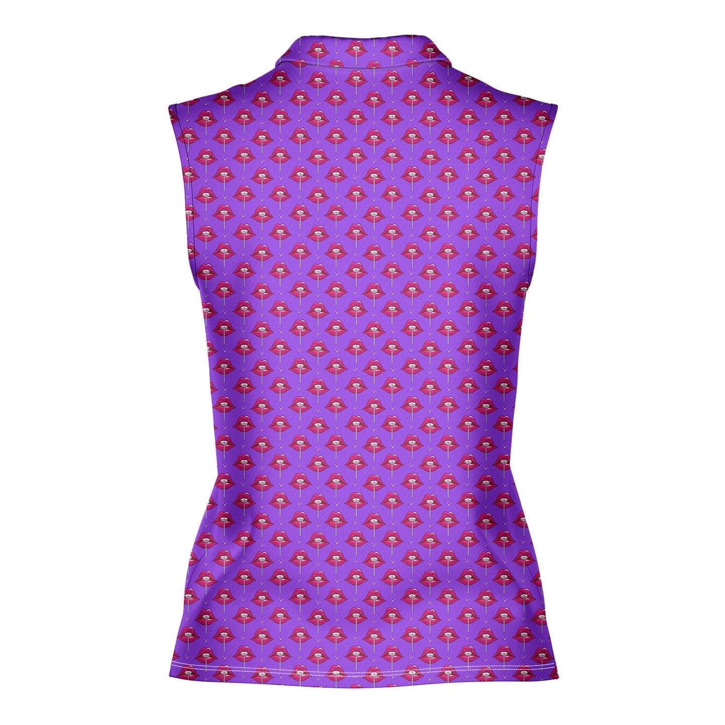 Disco Stick - Ladies Sleeveless Golf Polo Shirt