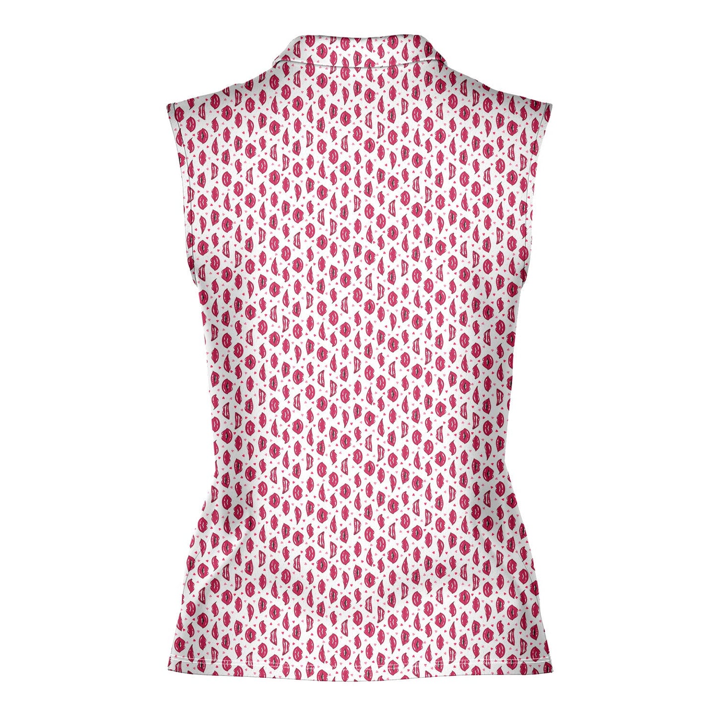 Vertical Smile - Ladies Sleeveless Golf Polo Shirt